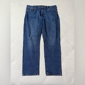 Lucky Brand Jeans Mens 38x29 Blue 410 Athletic Tapered Medium Wash Stretch Denim